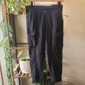 Boys XL All In Motion Black Cargo Jogger Pants